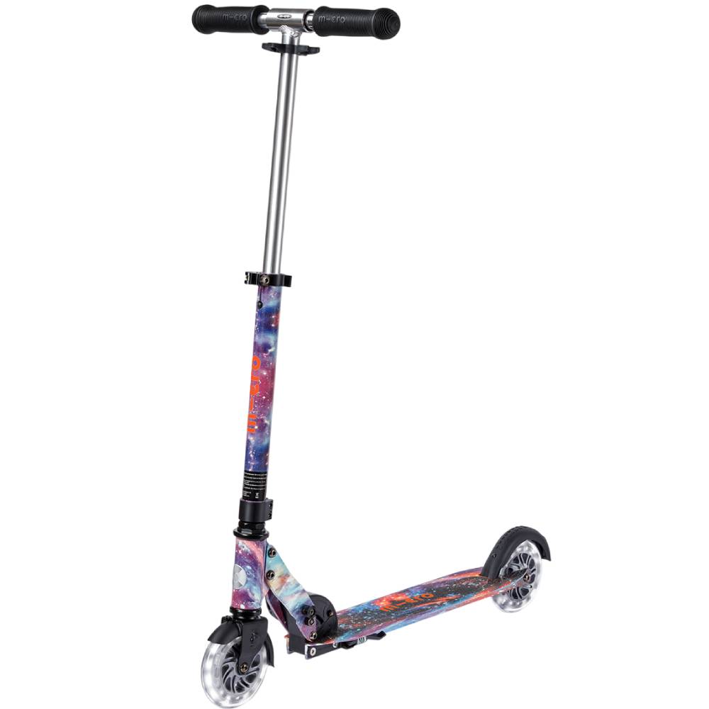 Самокат MICRO серии Sprite Glow LED Art Collection Космос (SA0299)