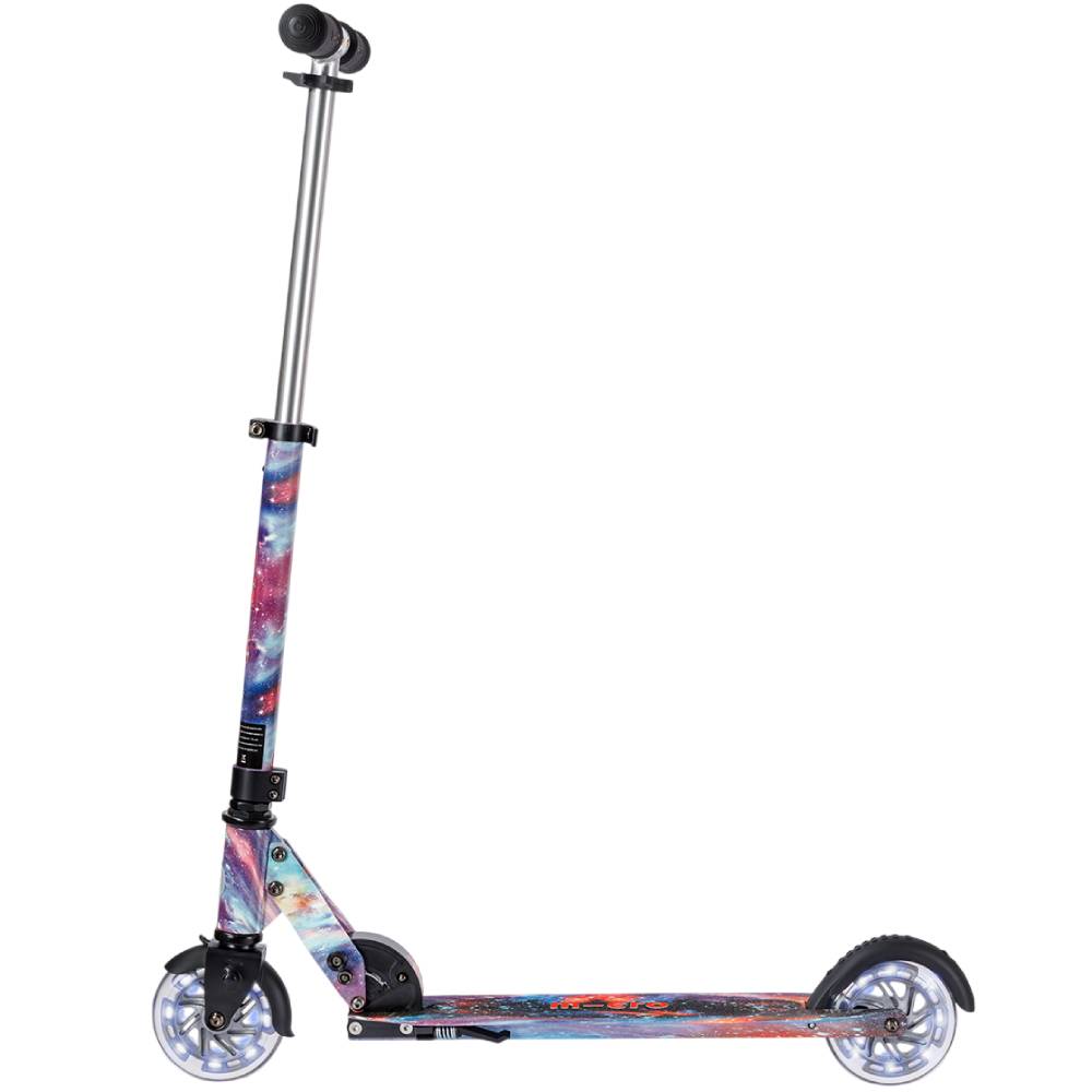 Самокат MICRO серии Sprite Glow LED Art Collection Космос (SA0299) Цвет многоцветный