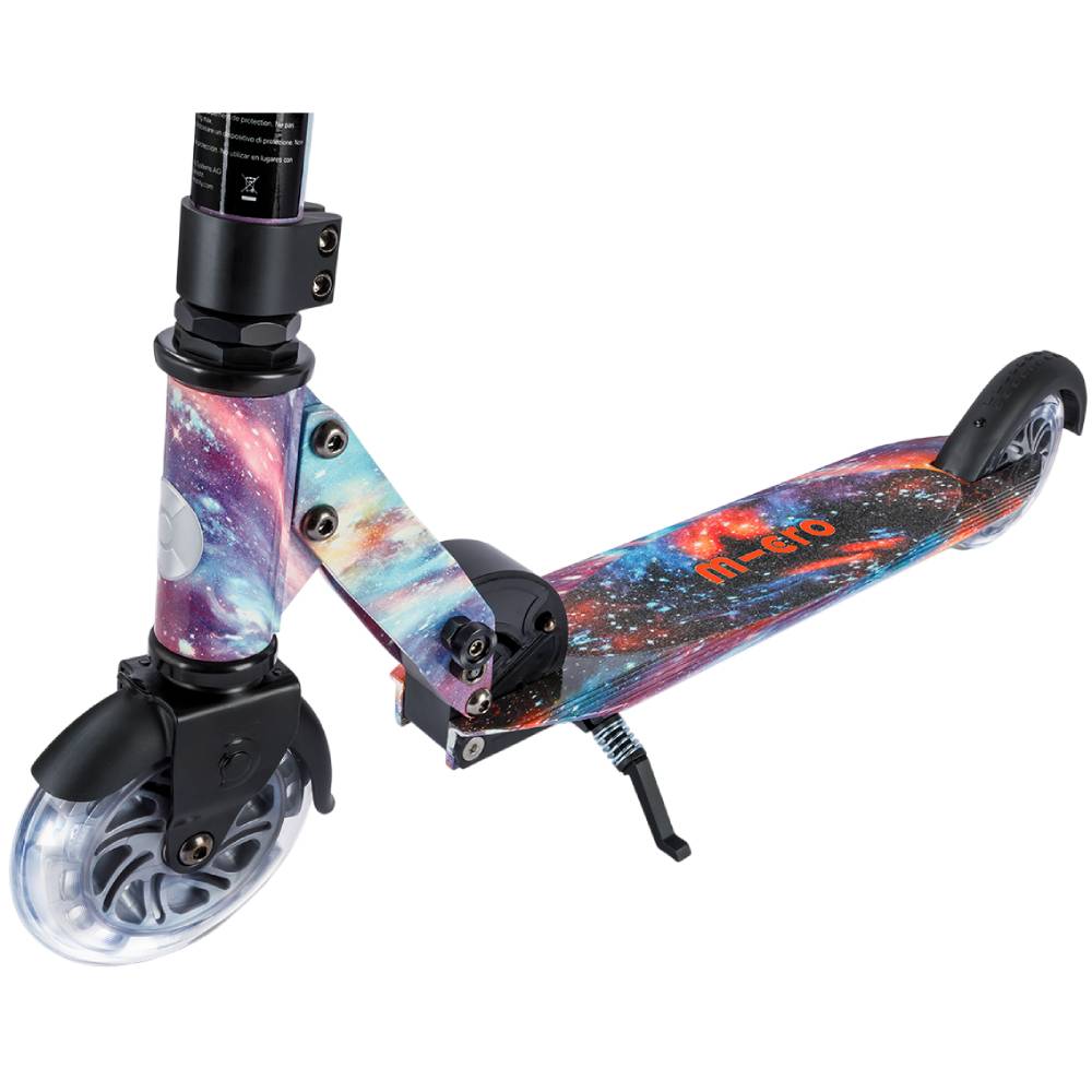 Самокат MICRO серии Sprite Glow LED Art Collection Космос (SA0299) Складной True