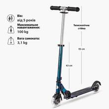 Самокат MICRO серії Sprite LED Pearl Mix (SA0294)