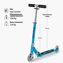 Самокат MICRO серии Sprite Blue Oasis (SA0024)