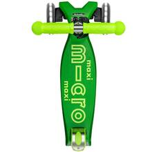 Самокат MICRO серии Maxi Deluxe Neon LED Green Parrot (MMD232)