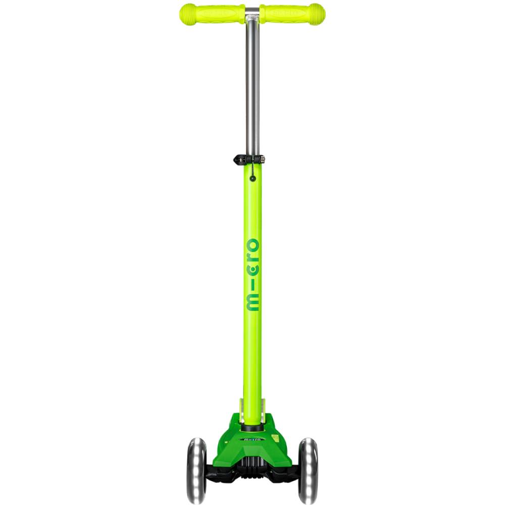 Самокат MICRO серии Maxi Deluxe Neon LED Green Parrot (MMD232) Тип городской