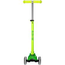 Самокат MICRO серии Maxi Deluxe Neon LED Green Parrot (MMD232)