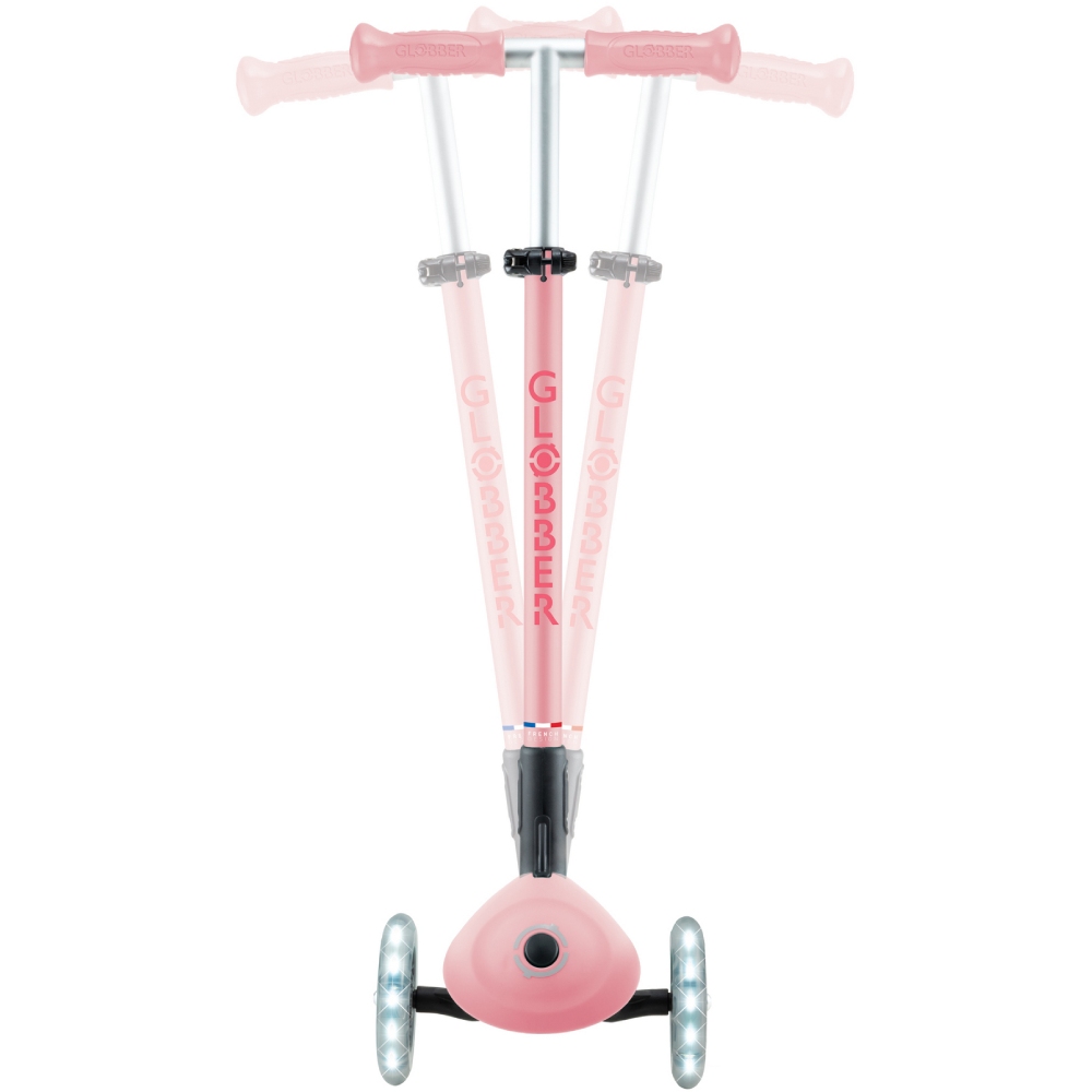 У Фокстрот Самокат GLOBBER ELITE LIGHTS пастельно-рожевий (439-710-3)