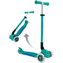 Самокат GLOBBER ELITE LIGHTS смарагдово-зелений (439-607-3)