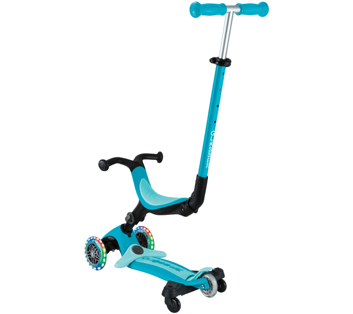 Зовнішній вигляд Самокат GLOBBER GO UP ACTIVE LIGHTS 360 Aqua (749-300)
