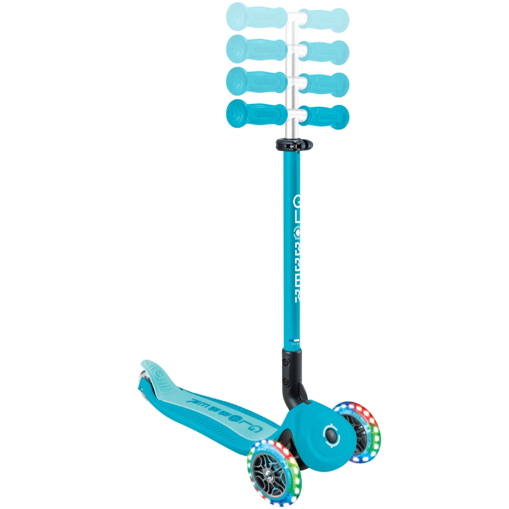 Фото 16 Самокат GLOBBER GO UP ACTIVE LIGHTS 360 Aqua (749-300)