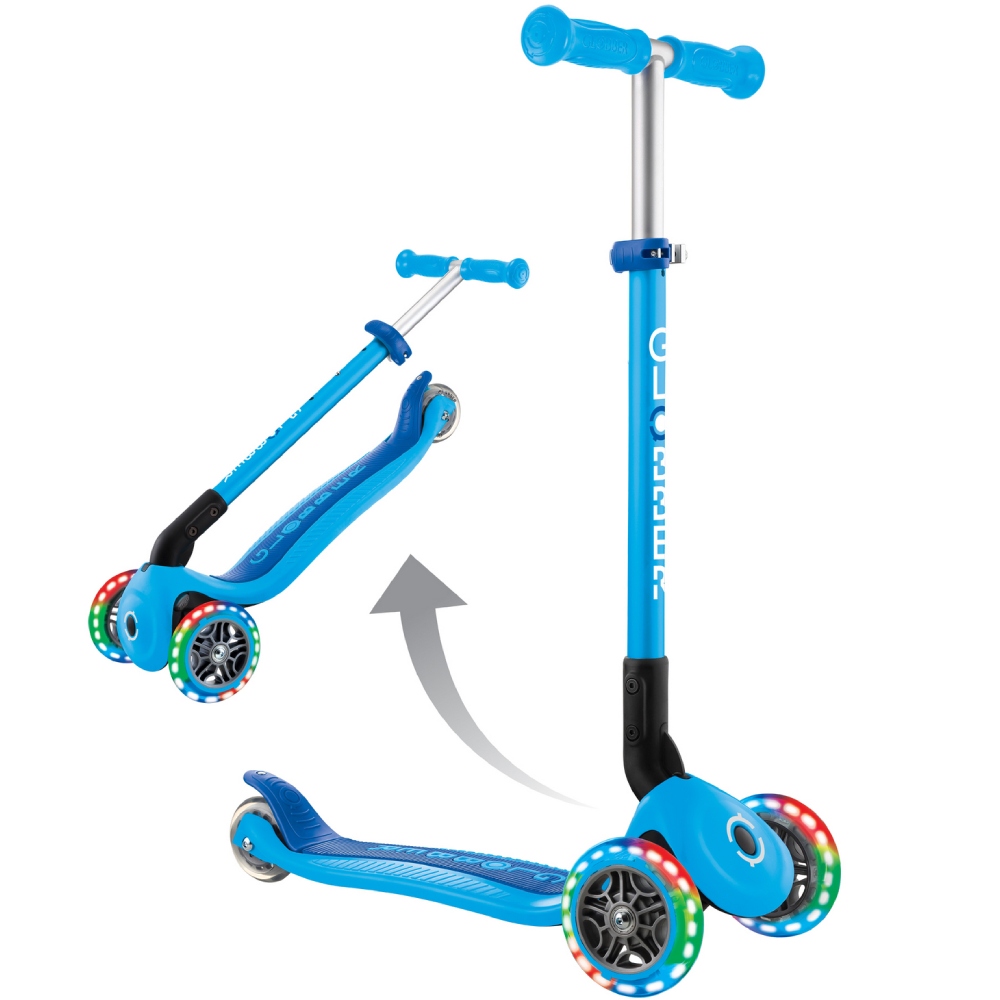 В інтернет магазині Самокат GLOBBER PRIMO FOLDABLE LIGHTS Sky Blue (432-101-3)