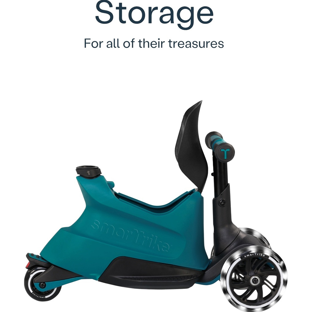 Самокат SMARTRIKE Xtend Plus Ride On Teal (2401305) Кількість коліс 3