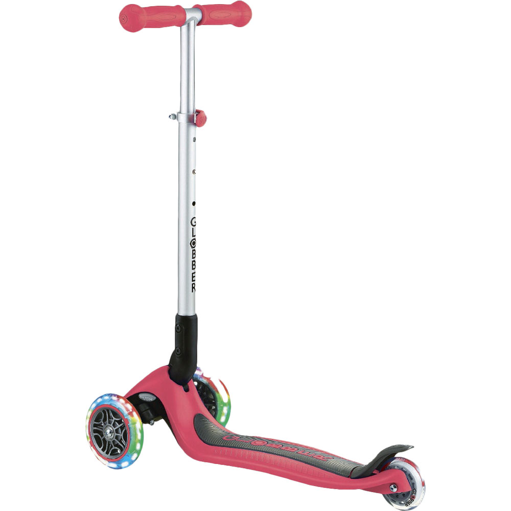 Самокат GLOBBER PRIMO FOLDABLE Red LIGHTS (432-102-2) Розмір самоката 67.5 - 77.5 х 56 х 28