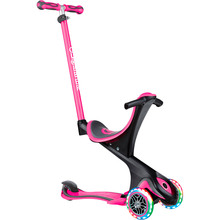 Самокат GLOBBER GO UP COMFORT LIGHTS 5 в 1 Pink (459-110-2)