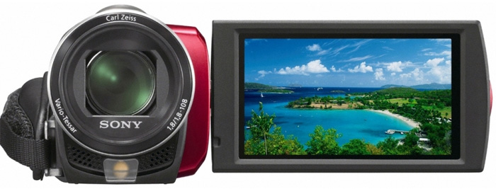 Flash-камера SONY DCR-SX45E Red Размер матрицы 1/8"