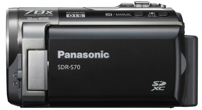 Видеокамера PANASONIC SDR-S70EE-K Black + bag CASE LOGIC Тип камеры цифровая