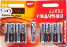 Батарейки UFO LR6 NEOX 1x8 +щипчики