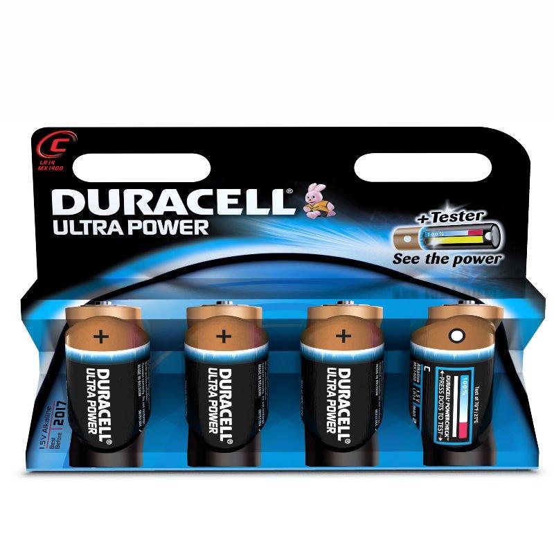 Батарейки DURACELL Ultra Power C/LR14/MN1400