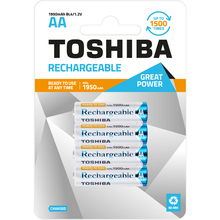 Аккумулятор TOSHIBA Ready to Use Ni-MH AA(R6) 1950mAh (TOSH-BL4-1950)