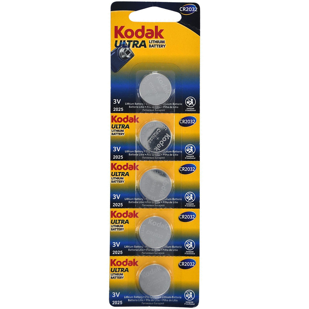 Батарейки KODAK Ultra CR2032 lithium 1х5 шт. відривні