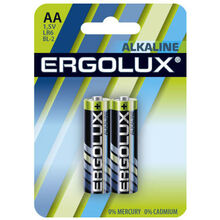 Батарейки ERGOLUX LR 6 / 2 BL Alkaline (LR6 BL-2)