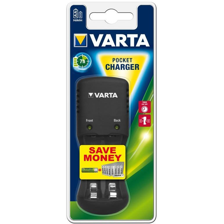 Акция на Зарядное устройство VARTA 57642 Pocket Charger empty АА/ААA (57642101401) от Foxtrot