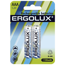 Аккумулятор Ergolux AAA-1100mAh 1.2 В Ni-Mh BL-2 (NHAAA1100BL2)