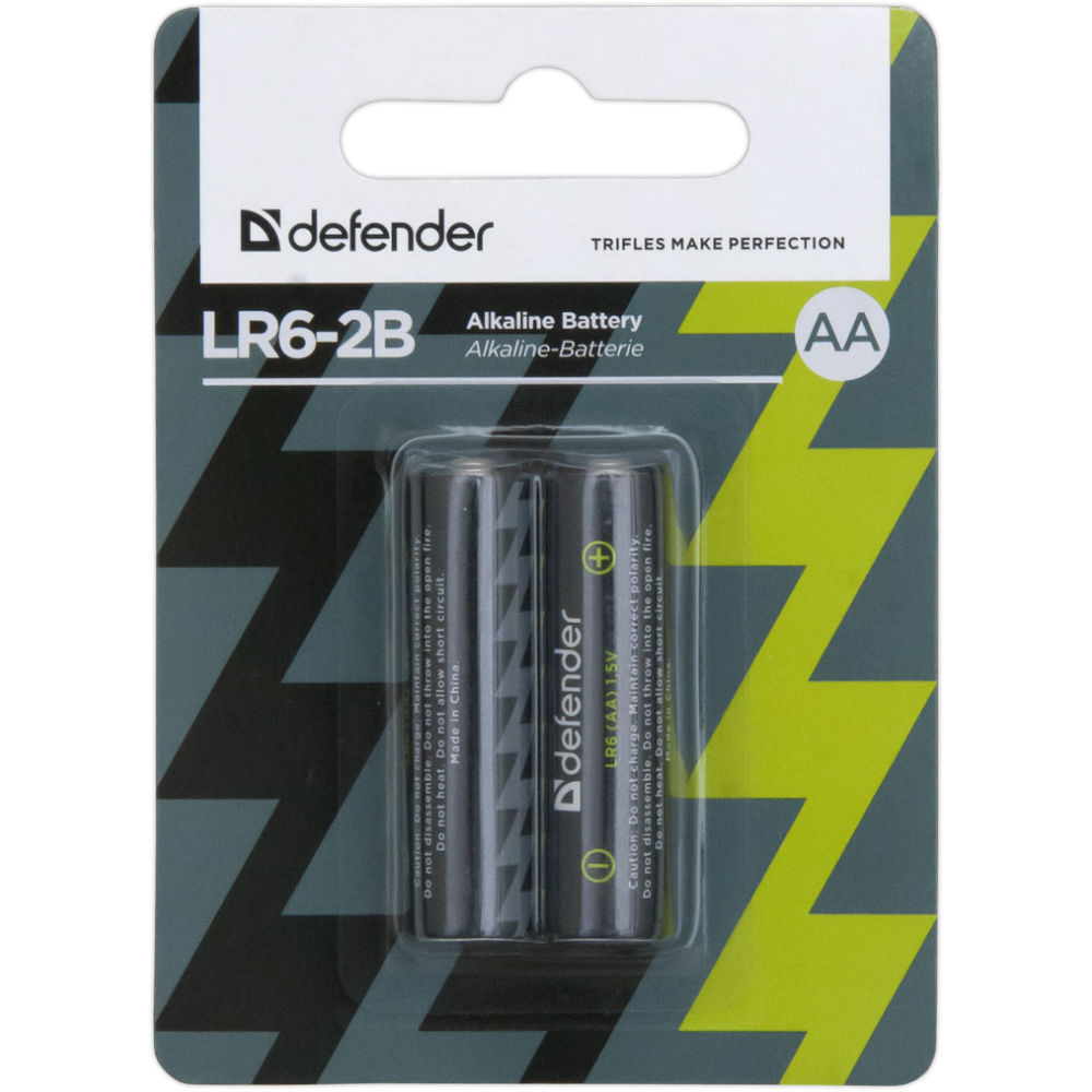 

Батарейки DEFENDER LR06-2B AA, (56013)LR6-2B AA