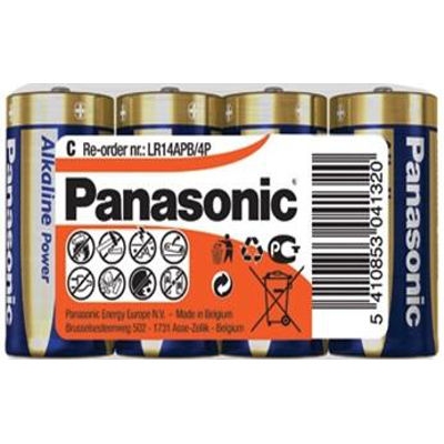 Батарейки PANASONIC LR14 / 4sh Alkaline Power (LR14REB/4P)