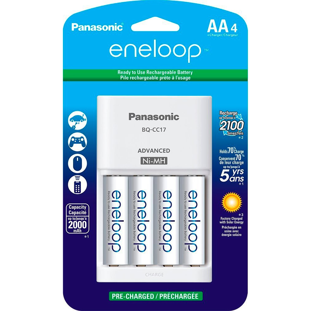 Зарядное устройство ENELOOP Panasonic Advanced Charger + 4хAA 1900 mAh (K-KJ17MCC40E)