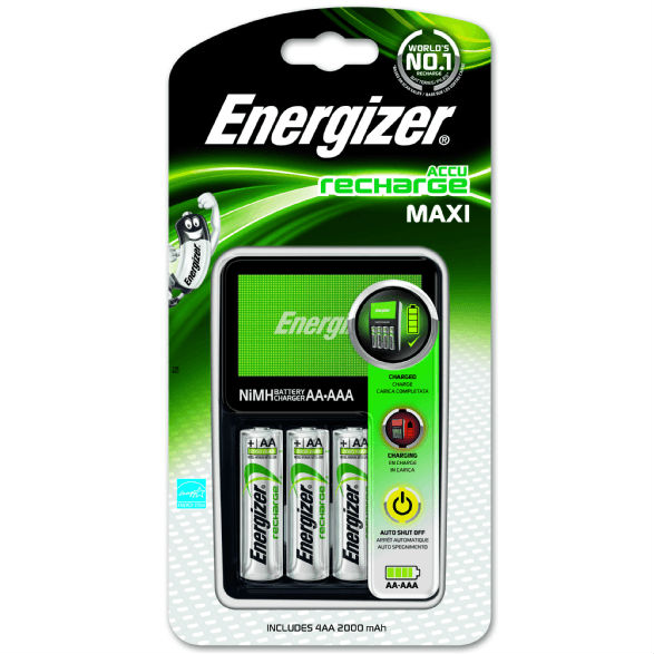 Зарядний пристрій ENERGIZER CHVCM4 Maxi EU+4 NH15/AA 2000 mAh (E300321200)