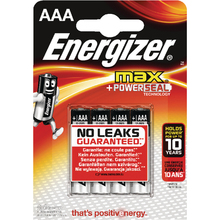 Батарейки ENERGIZER Max E92 BP4 ( 4 шт.) (E300124200)