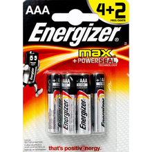 Батарейки ENERGIZER Max E92 BP6 ( 4+2 шт.) (E300142400)