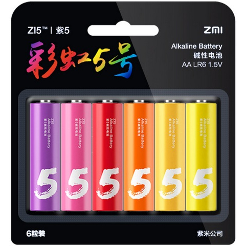 Батарейки ZMI Rainbow AA batteries 6 шт