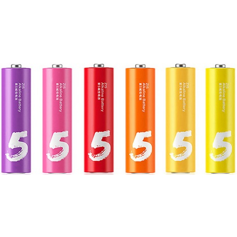 Батарейки ZMI Rainbow AA batteries 6 шт Электрохимическая система алкалиновая (L)