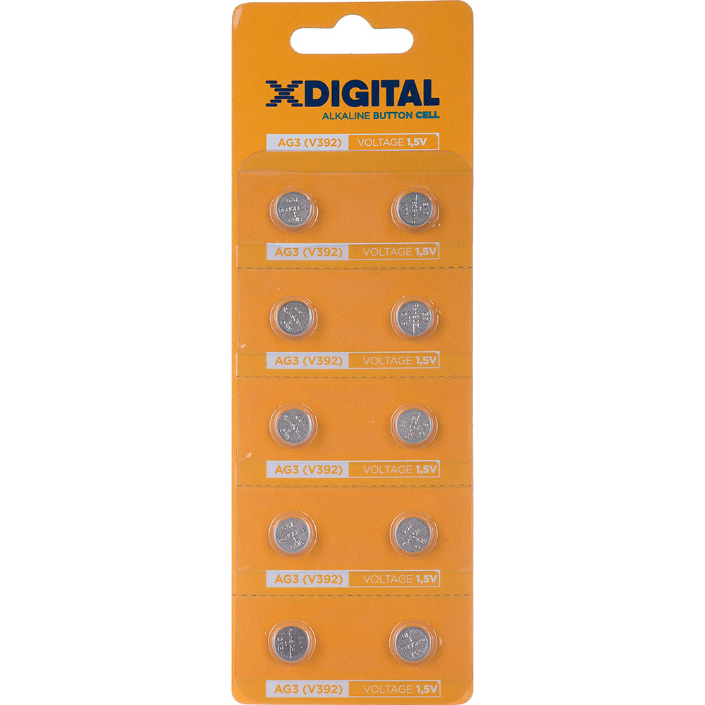 Батарейки X-DIGITAL AG3 (V392) 1х10 шт