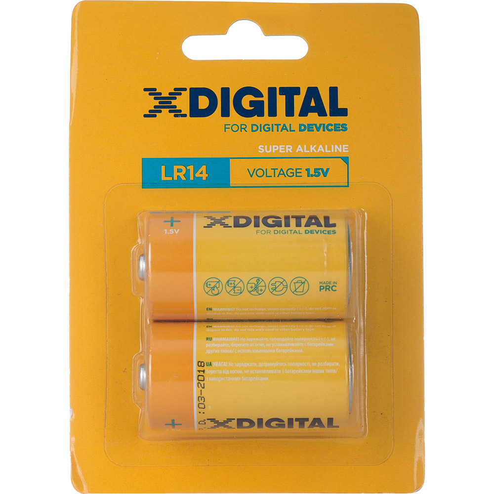 Батарейки X-DIGITAL LR 14 ENERGY 1x2 шт