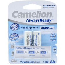 Акумулятори CAMELION R 6/2bl 2500 mAh Ni-MH (Always Ready) (NH-AA2500ARBP2)