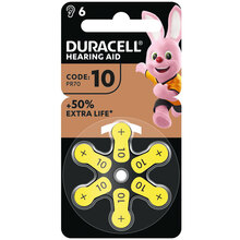 Батарейки для слухових апаратів DURACELL розмір 10 6 шт (81546854)