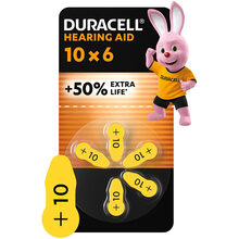 Батарейки для слухових апаратів DURACELL розмір 10 6 шт (81546854)