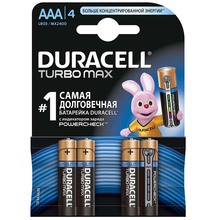 Батарейки Duracell LR03 MN2400 KPD 04*10 Turbo 1x4 шт (81546776)