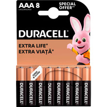 Лужні батарейки DURACELL AAA 8 шт (81545429)