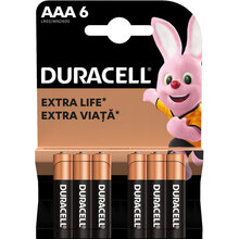 Щелочные батарейки DURACELL AAA 6 шт (81545427)