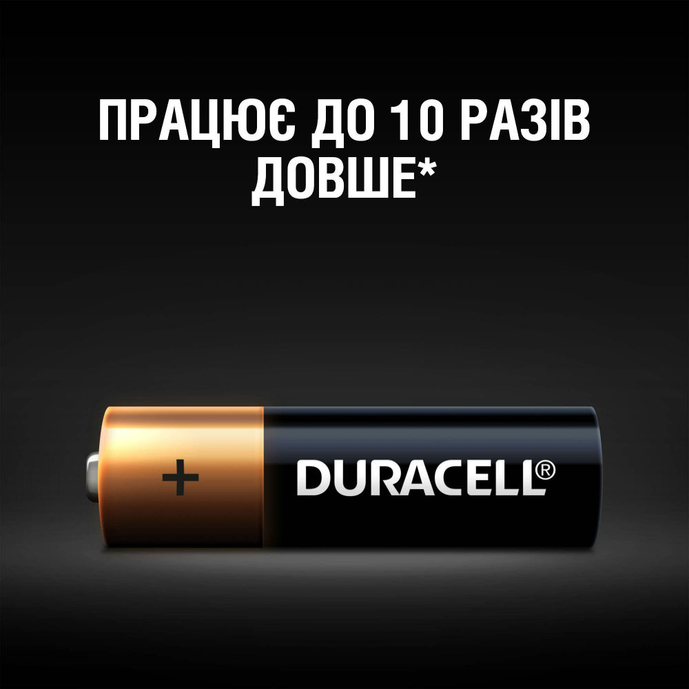 Щелочные батарейки Duracell AA 4 шт (81545403) Электрохимическая система марганцево-цинковая (щелочная) 