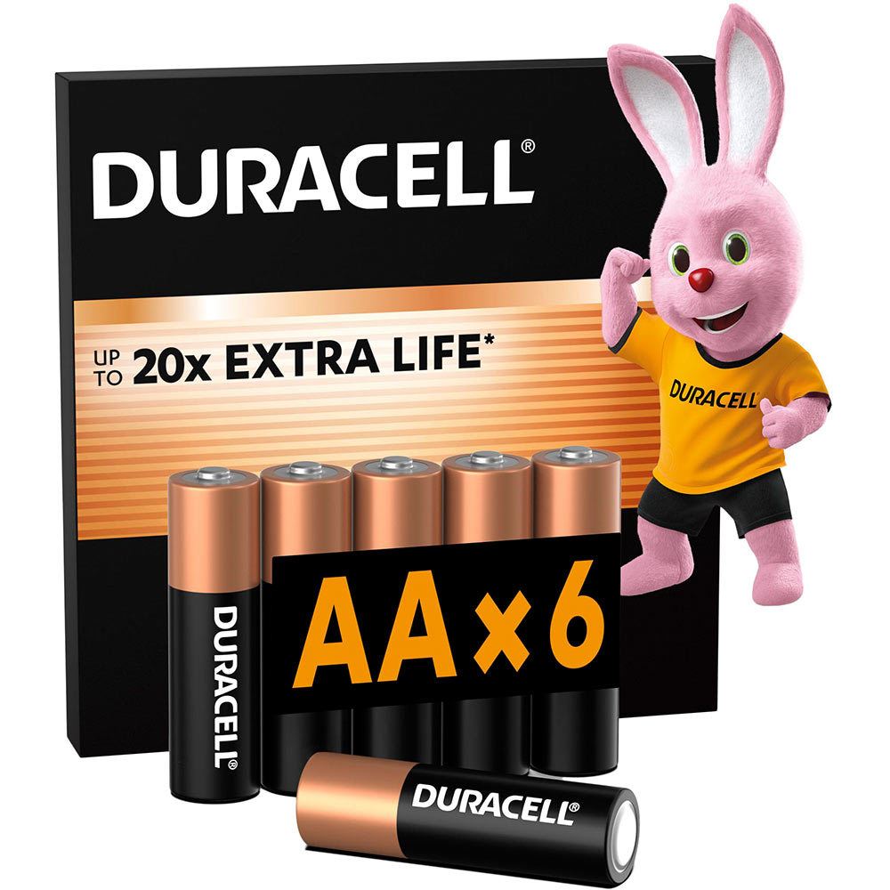 Щелочные батарейки DURACELL AA 6 шт (81545408)