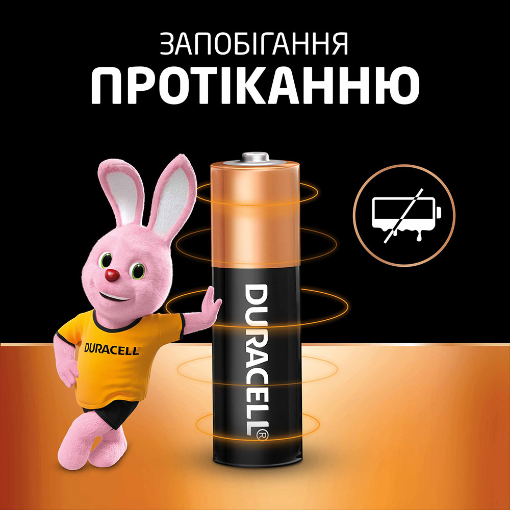 Зовнішній вигляд Лужні батарейки DURACELL AA 6 шт (81545408)