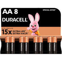 Лужні батарейки DURACELL AA 8 шт (81545410)