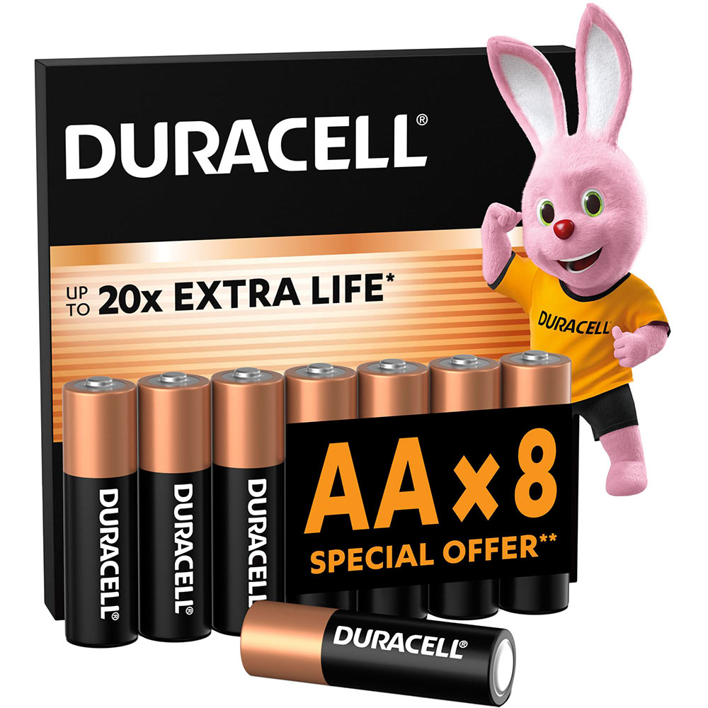 Лужні батарейки DURACELL AA 8 шт (81545410)