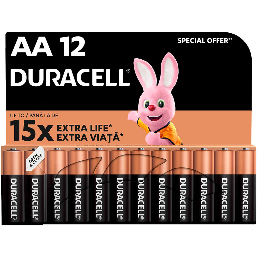 Лужні батареї Duracell AA 12 шт (81545412)