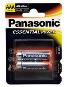 Батарейка PANASONIC LR03 Essential Power 1x2 шт.