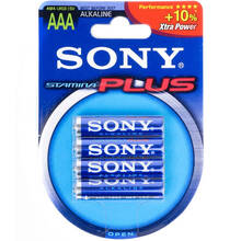 Батарейки SONY LR 03 Stamina Plus (AM4B4D) 4 шт.