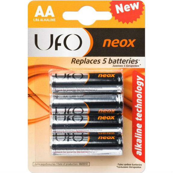 

Батарейки UFO LR6 NEOX (LR6 4/BL) 1х4 шт., LR6 NEOX